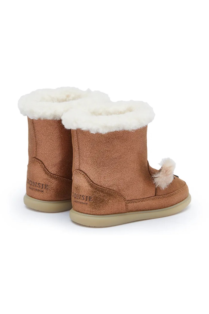 Chłopiec Donsje śniegowce dziecięce skórzane Deloniek Boots Deer 2033501.29.33 brązowy