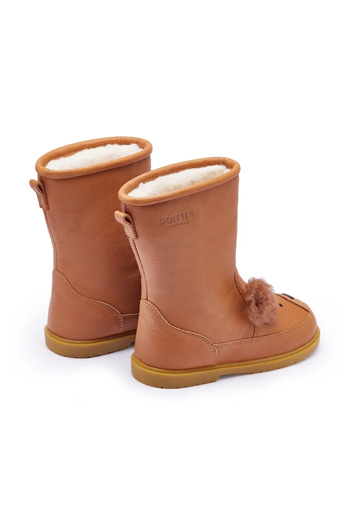Donsje śniegowce dziecięce skórzane Wadudu Exclusive Boots Fluffy Squirrel brązowy 2022123.22.28