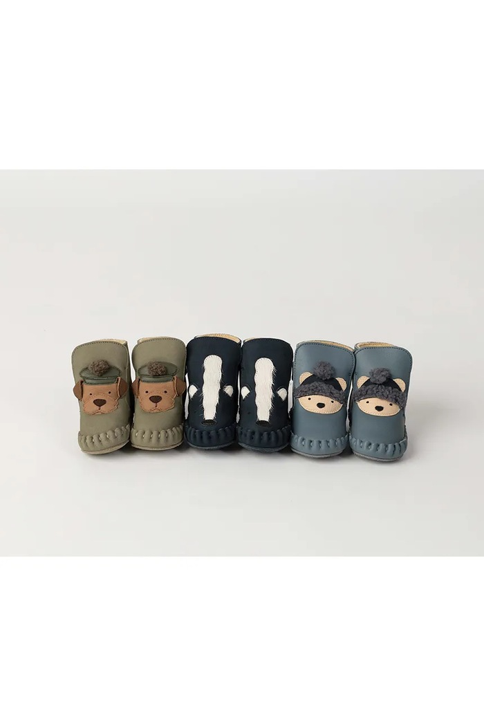 Donsje buty niemowlęce nubukowe Junus Booties Terrier 1041805