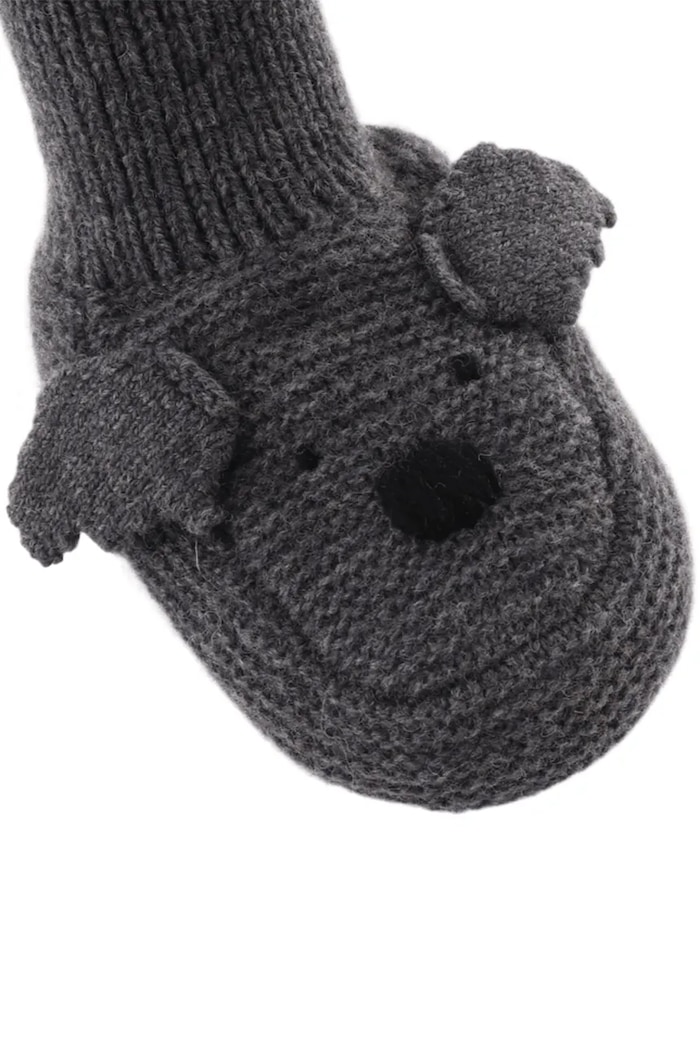 Donsje Buty niemowlęce Maicer Merino Wool Booties Koala szary 3043203