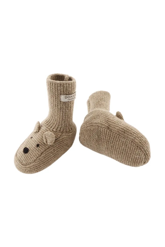 Topánky dojčenské Maicer Merino Wool Booties Bear Donsje 3043201 béžová