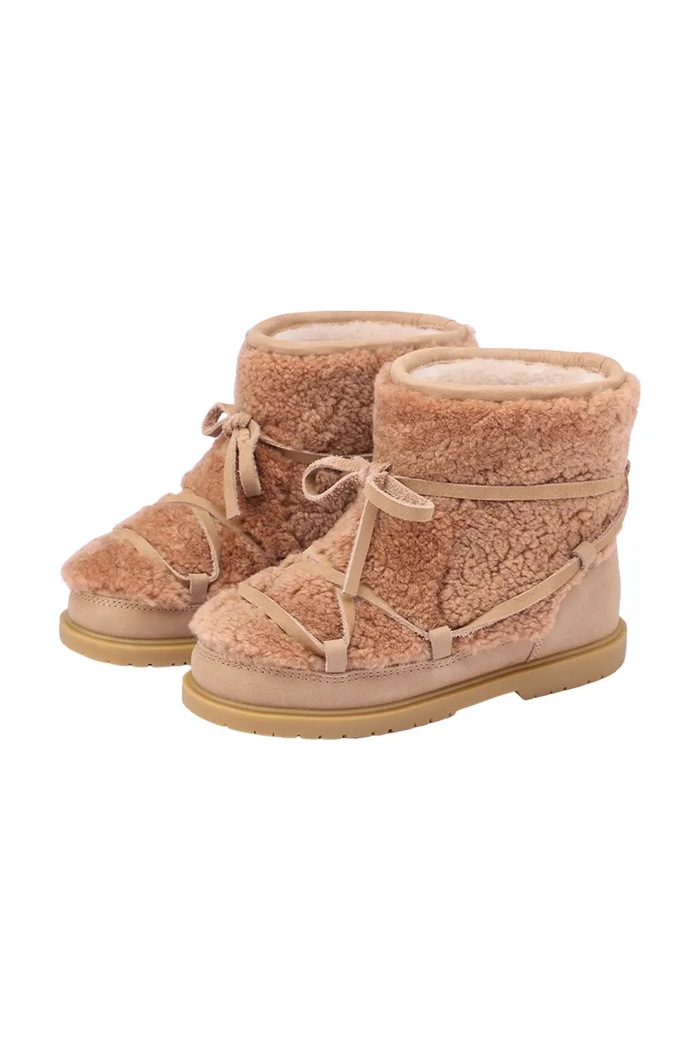 Donsje buty zimowe dziecięce skórzane Cassia Boots różowy 2017800