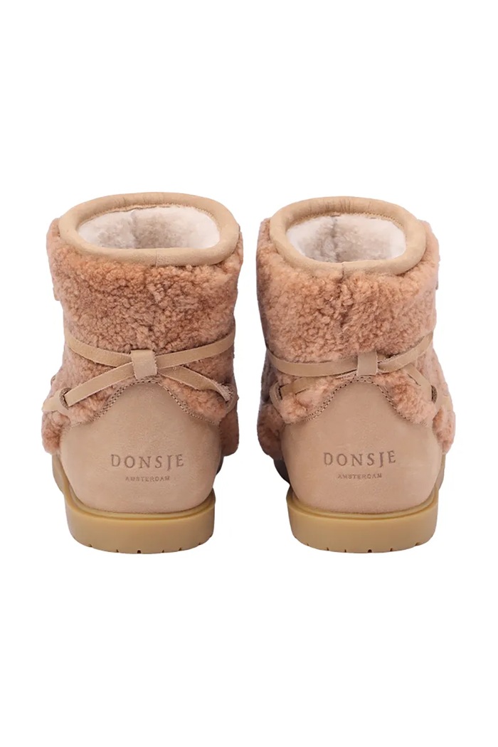 Chłopiec Donsje buty zimowe dziecięce skórzane Cassia Boots 2017800 różowy