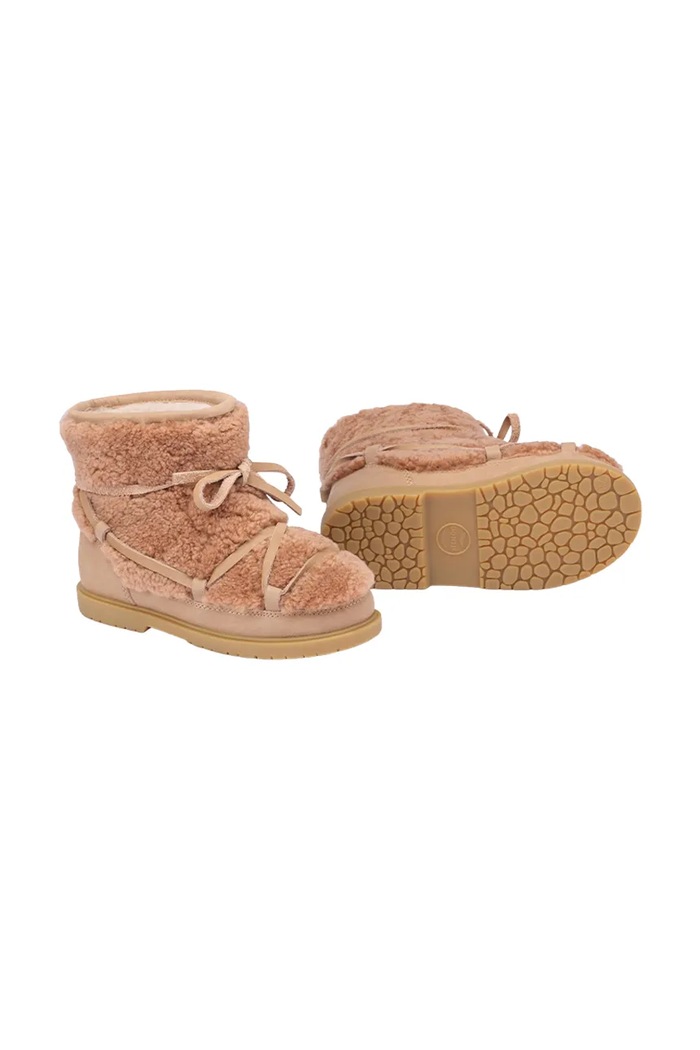 Donsje buty zimowe dziecięce skórzane Cassia Boots 2017800 różowy