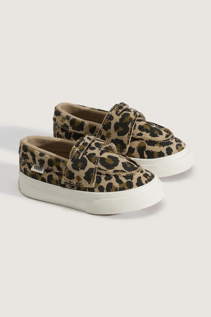 Vans loafersy dziecięce zamszowe Loafer 53 LEOPARD VN000Z5YD7E1 brązowy AW26
