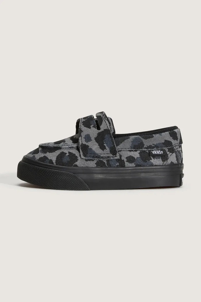 Vans loafersy dziecięce zamszowe Loafer 53 LEOPARD czarny VN000Z5RBKA1