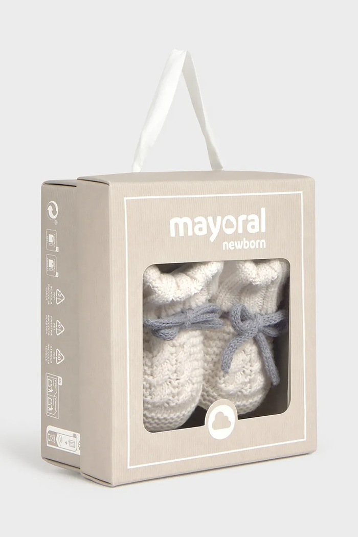 Mayoral Newborn dojčenské topánky biela 9167.1B.Newborn.9BY2