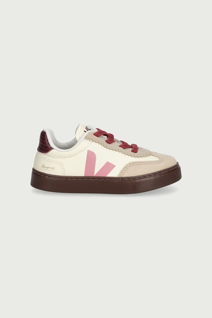 Veja Small Volley sneakers παιδικά δερμάτινα DA0222318C.22.27 μπεζ AW26