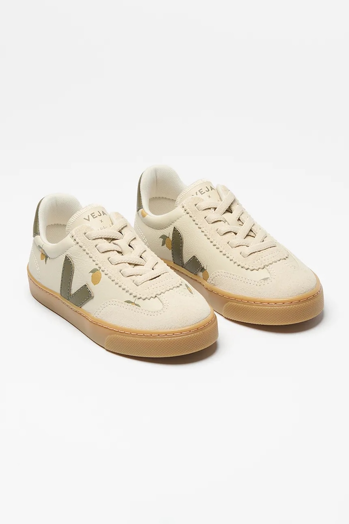 Veja VEJA X KONGES SLOJD маратонки за деца от кожа BV0222350C.28.35 бежов AW26