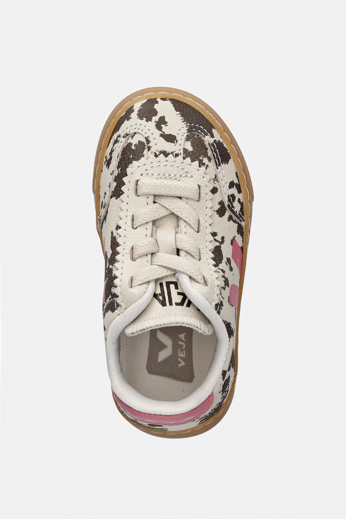 Veja Small Volley sneakers παιδικά δερμάτινα μπεζ SY2021824C.22.27