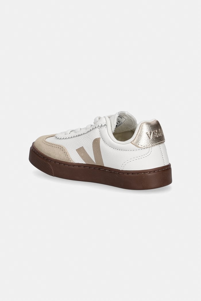 Αγορίστικα Veja Small Volley sneakers παιδικά δερμάτινα SY2021815C.22.27 λευκό
