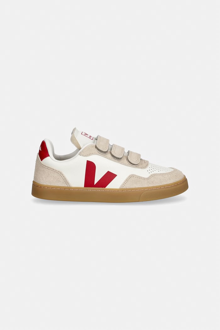 Veja Small V-90 sneakersy dziecięce skórzane SX2021780C.36.39 beżowy AW26