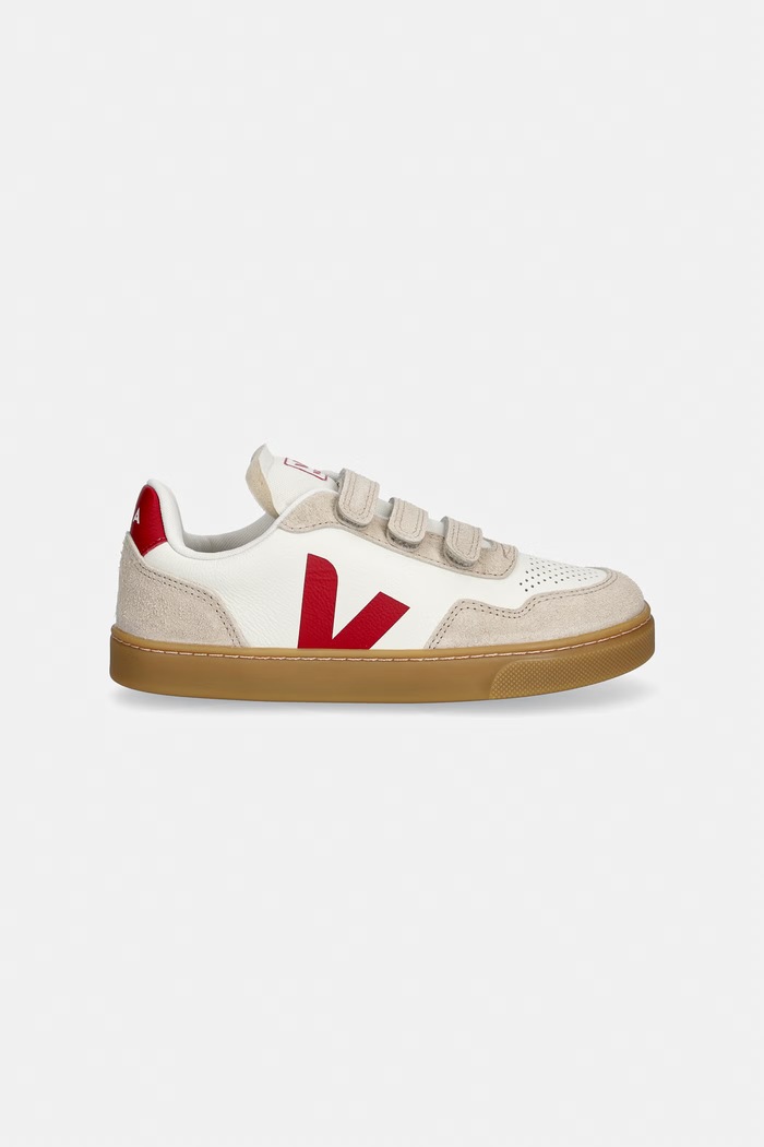 Veja Small V-90 sneakersy dziecięce skórzane SX2021780C.28.35 beżowy AW26