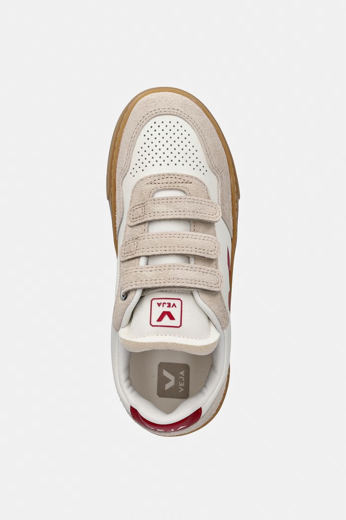 Veja Small V-90 sneakersy dziecięce skórzane beżowy SX2021780C.28.35