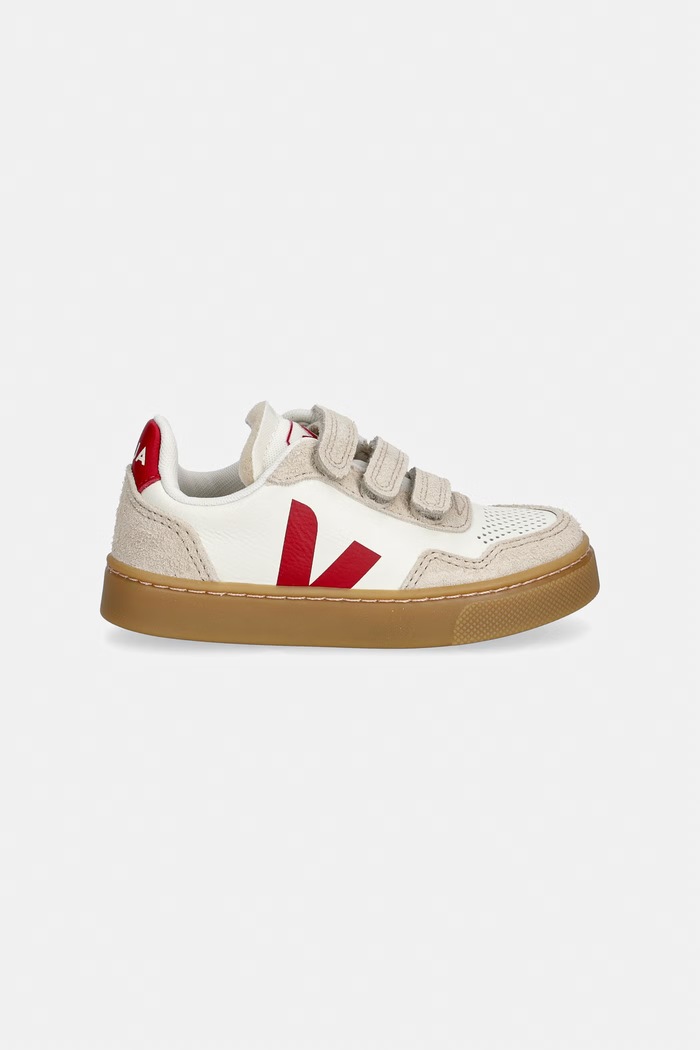 Veja Small V-90 sneakersy dziecięce skórzane SX2021780C.21.27 beżowy AW26