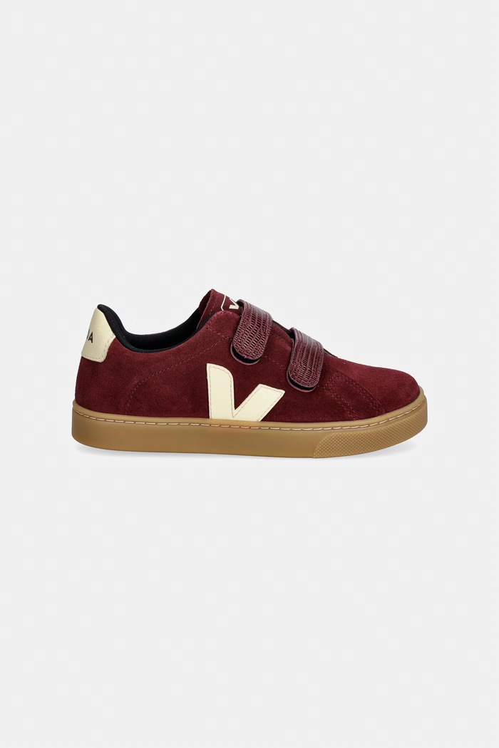 Veja Small Esplar tenisice za djecu od brušene kože SV0321749C.28.35 bordo AW26