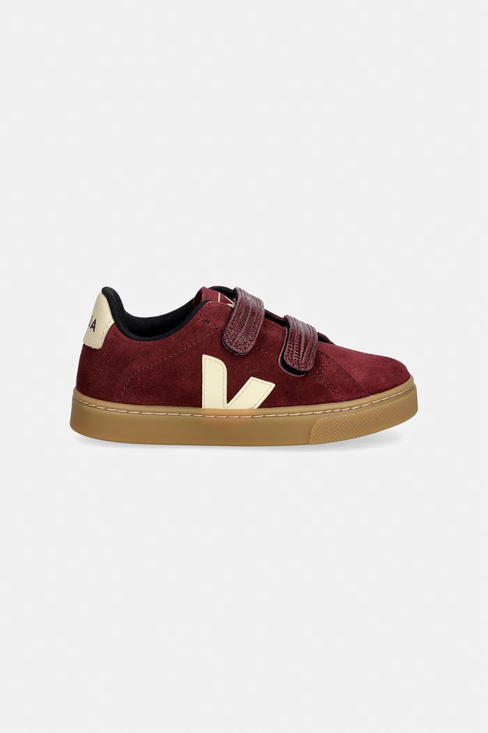 Veja Small Esplar tenisice za djecu od brušene kože SV0321749C.22.27 bordo AW26