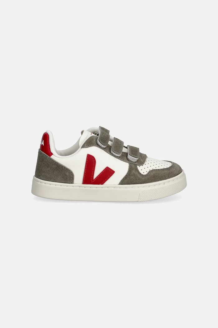 Veja Small V-10 tenisice za djecu od kože CV0521767C.22.27 bijela AW26