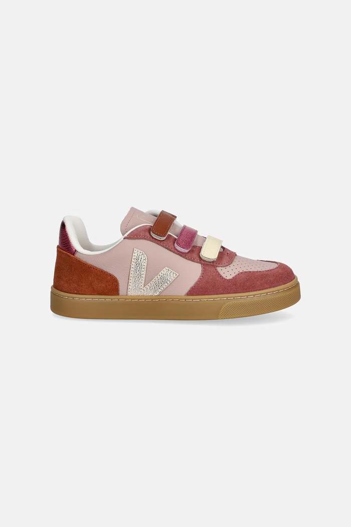 Veja Small V-10 tenisice za djecu od kože CV0521762C.28.35 roza AW26