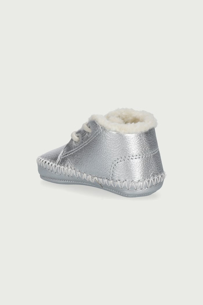 Момче Veja Обувки зимни обувки за бебе от кожа Baby BA0221788C сребърен