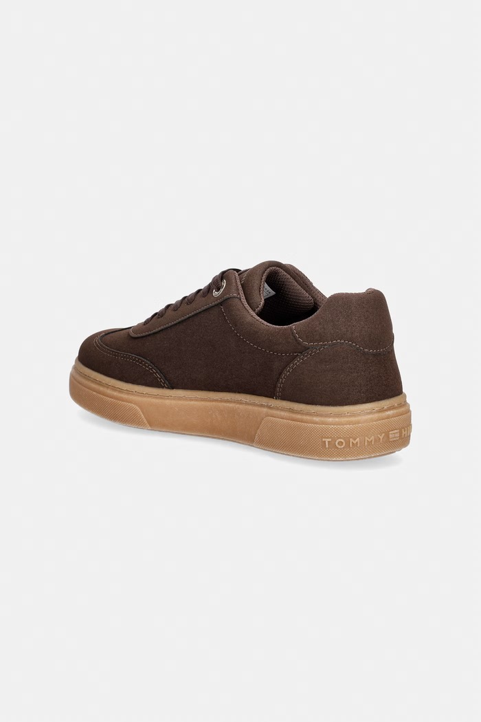 Chłopiec Tommy Hilfiger sneakersy dziecięce T3A9.35086 brązowy