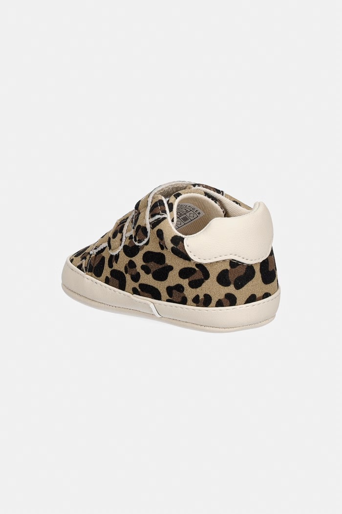 Chłopiec Tommy Hilfiger sneakersy niemowlęce T0A9.35057 brązowy