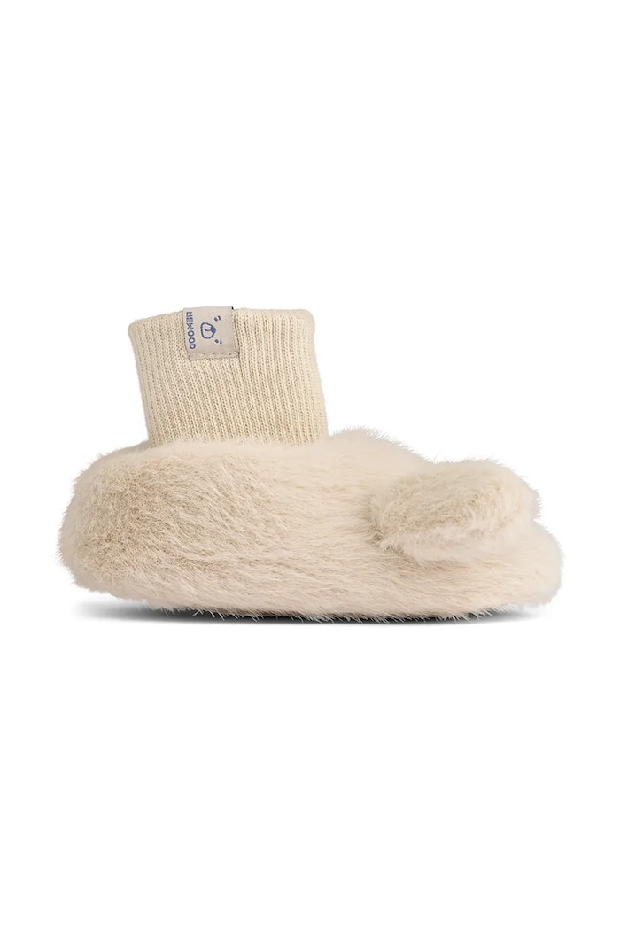 Liewood kapcie niemowlęce Beth Rabbit Plush Slippers beżowy LW20240.9BY2