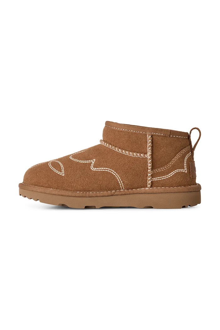 Snehule detské semišové CLASSIC ULTRA MINWESTERN UGG 1184371K hnedá