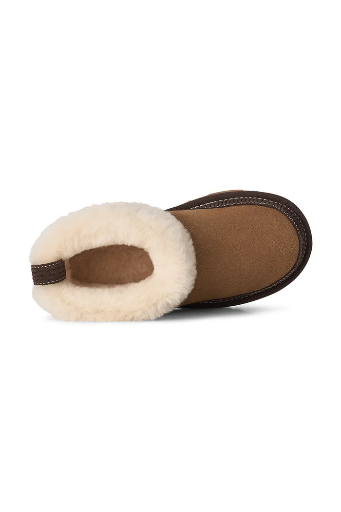 Cizme de zăpadă de iarnă pentru copii din piele întoarsă CLASSIC MINIHERITAGE UGG bej 1180421K