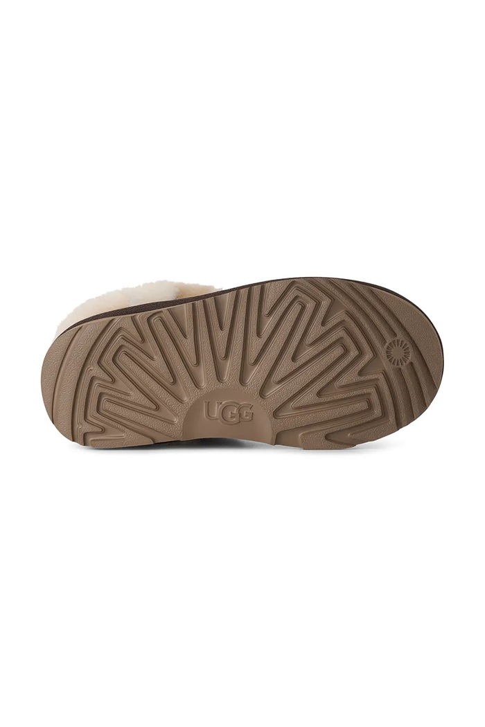 Chłopiec UGG Śniegowce zimowe dziecięce zamszowe CLASSIC MINIHERITAGE 1180421K beżowy