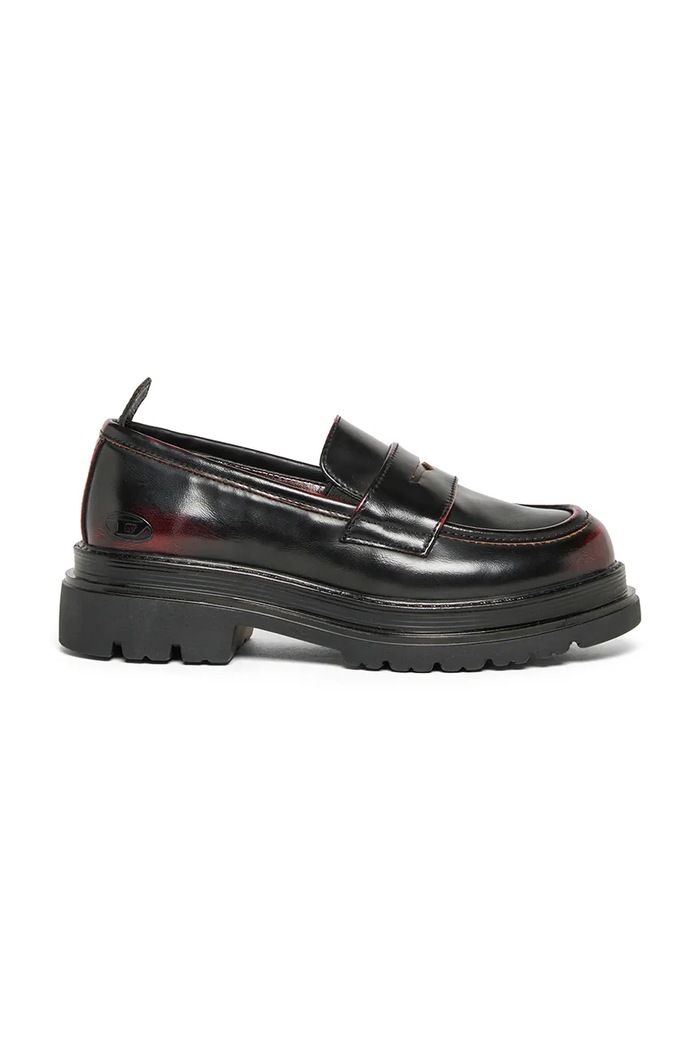 Diesel Mokasyny dziecięce D-SLAWEU-ABR LOAFER czarny BC1105.KF050.36.40