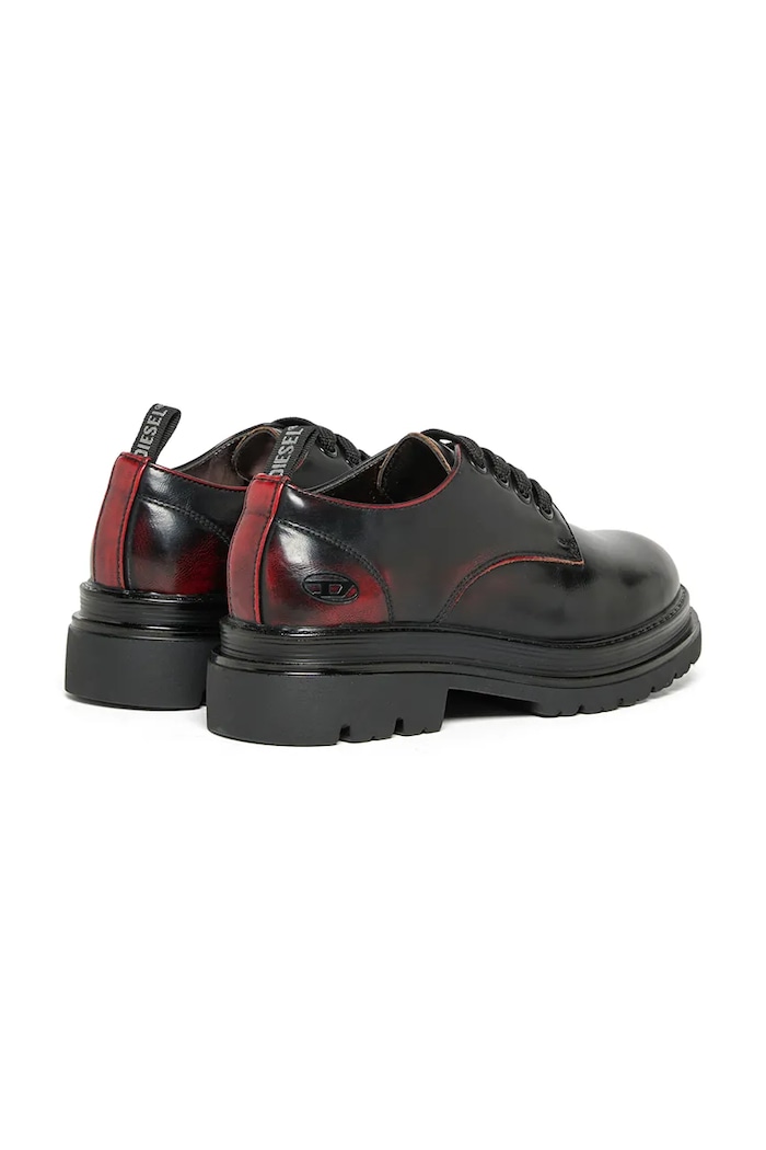 Chłopiec Diesel Półbuty dziecięce D-DERBL-ABR DRESSY SHOE BC1104.KF050.33.35 bordowy