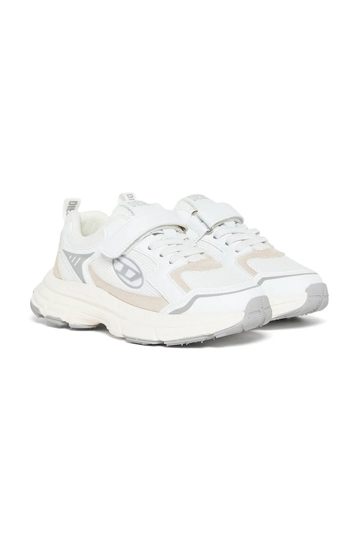 Diesel S-RUNVINR-VEL SNEAKERS sneakersy dziecięce BC1087.KF042 biały AW26