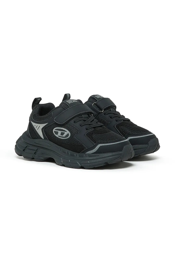 Diesel S-RUNVINR-VEL SNEAKERS sneakersy dziecięce BC1087.KF042 czarny AW26