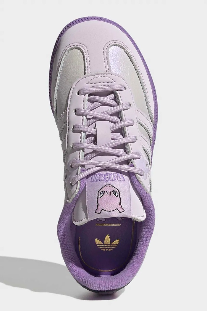 POKEMON SAMBA sneakers παιδικά δερμάτινα adidas Originals μωβ KI8222