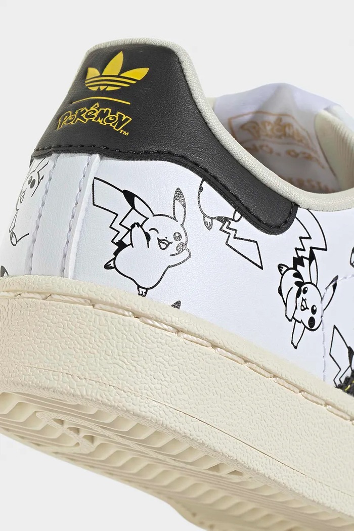 adidas Originals POKEMON SUPERSTAR II sneakers detské kožené KJ5612