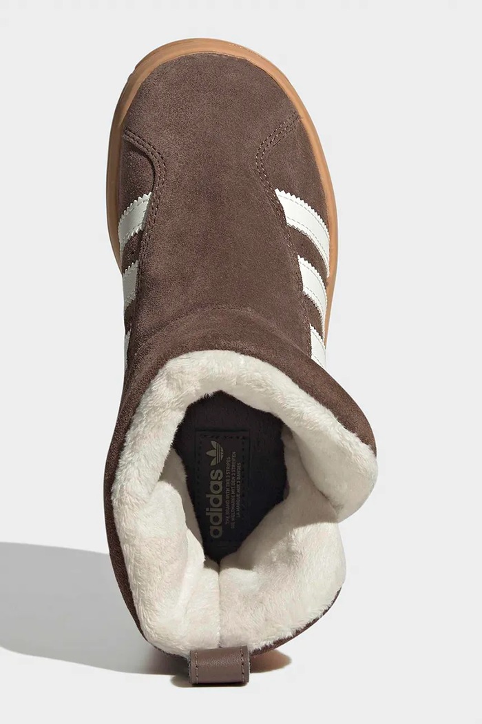 Snehule detské CAMPUS adidas Originals hnedá KH9631