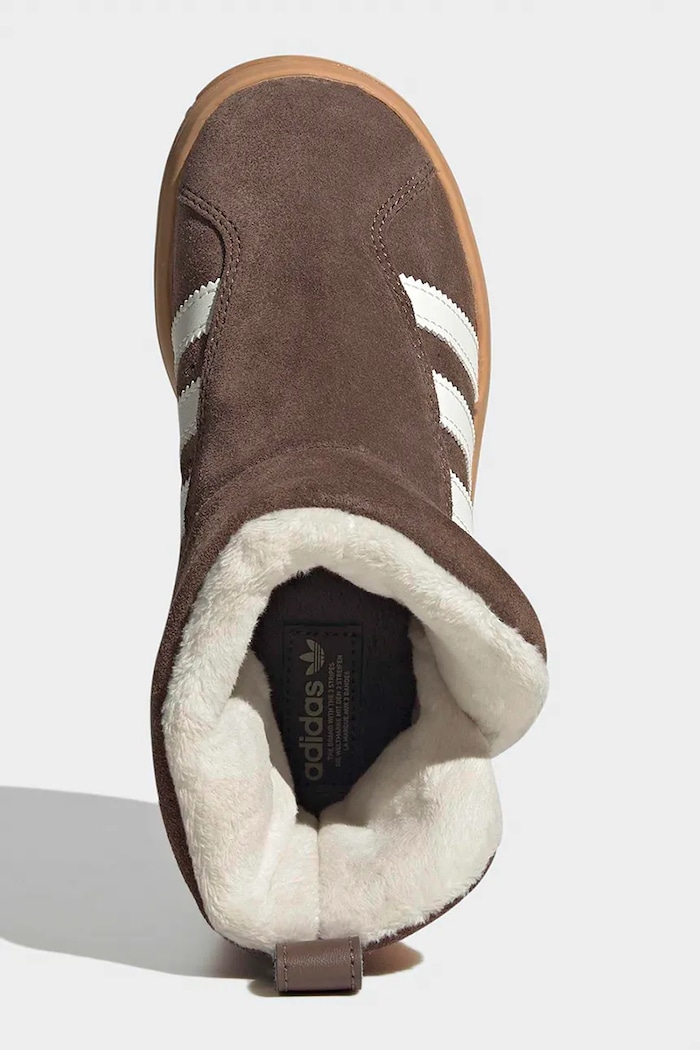 Snehule detské CAMPUS adidas Originals hnedá KH9631