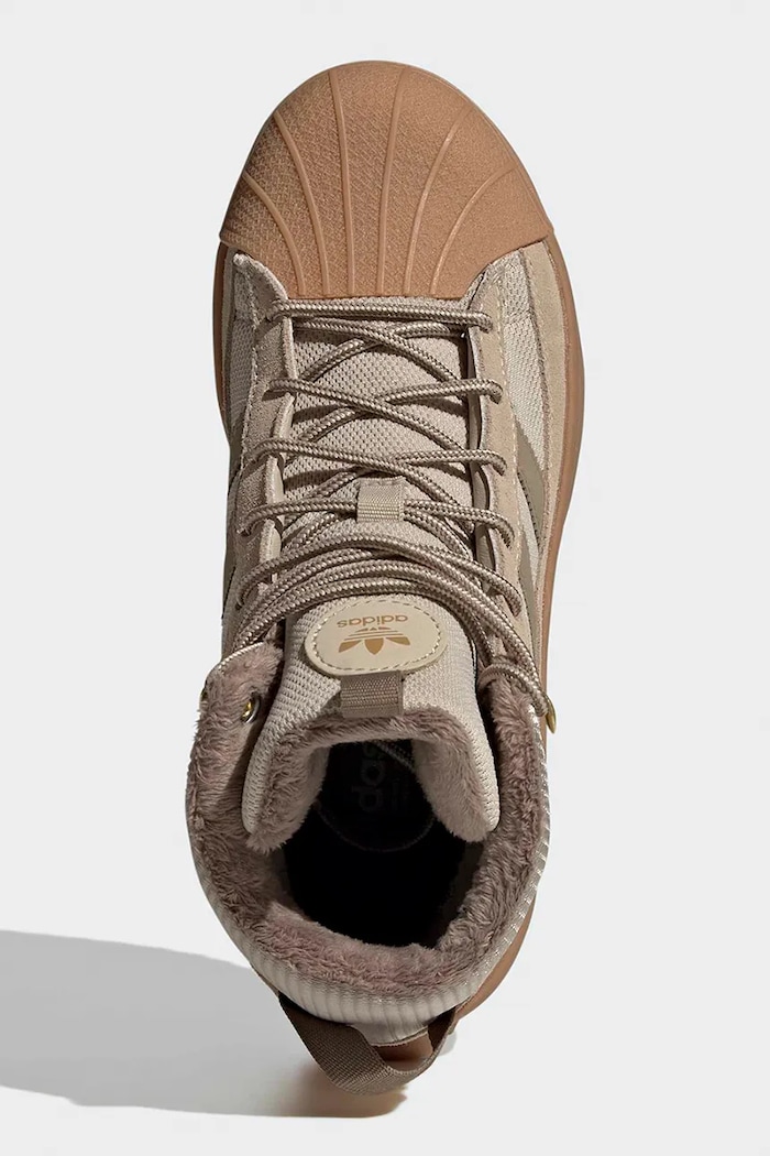 Topánky zimné detské SUPERSTAR WINTER TREK adidas Originals béžová KJ9814