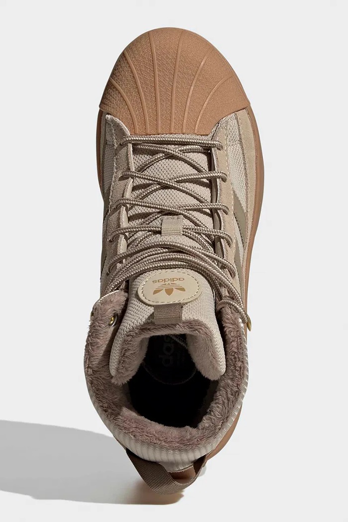 Topánky zimné detské SUPERSTAR WINTER TREK adidas Originals béžová KJ9814