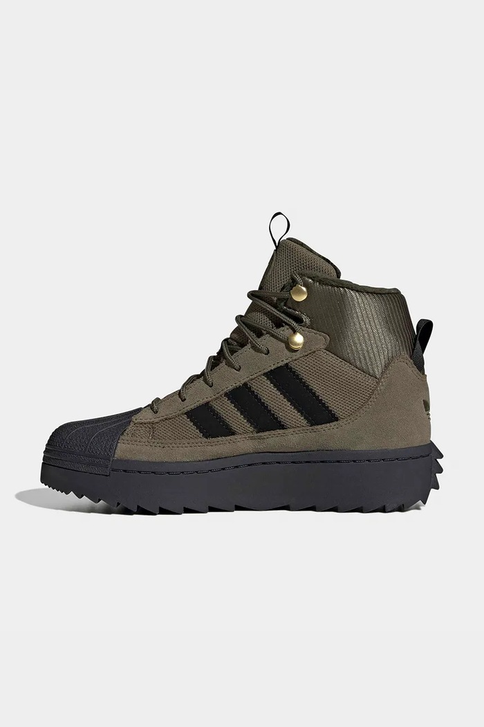 Topánky zimné detské SUPERSTAR WINTER TREK adidas Originals KJ9813 zelená