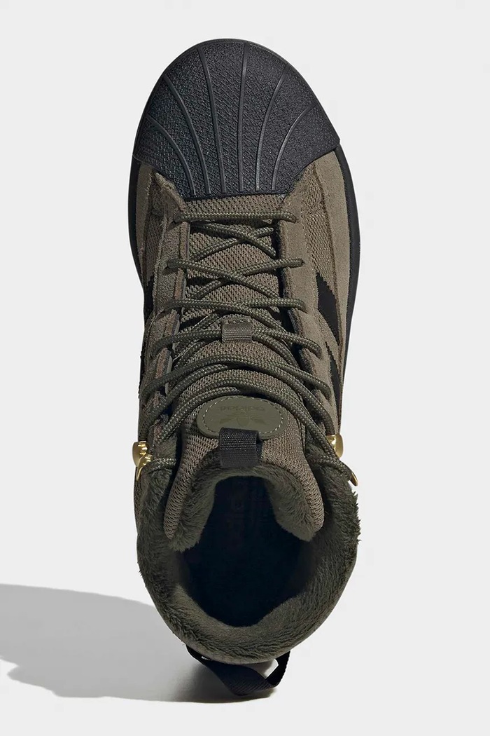 Topánky zimné detské SUPERSTAR WINTER TREK adidas Originals zelená KJ9813
