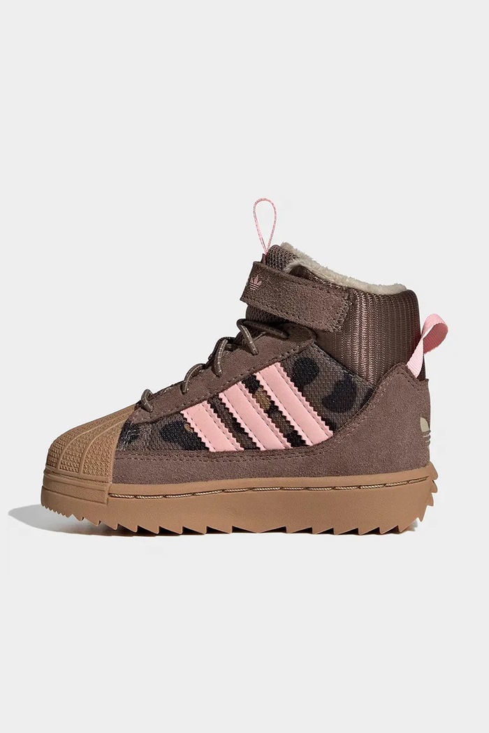Kotníkové boty dětské SUPERSTAR WINTER TREK adidas Originals KH9795 růžová