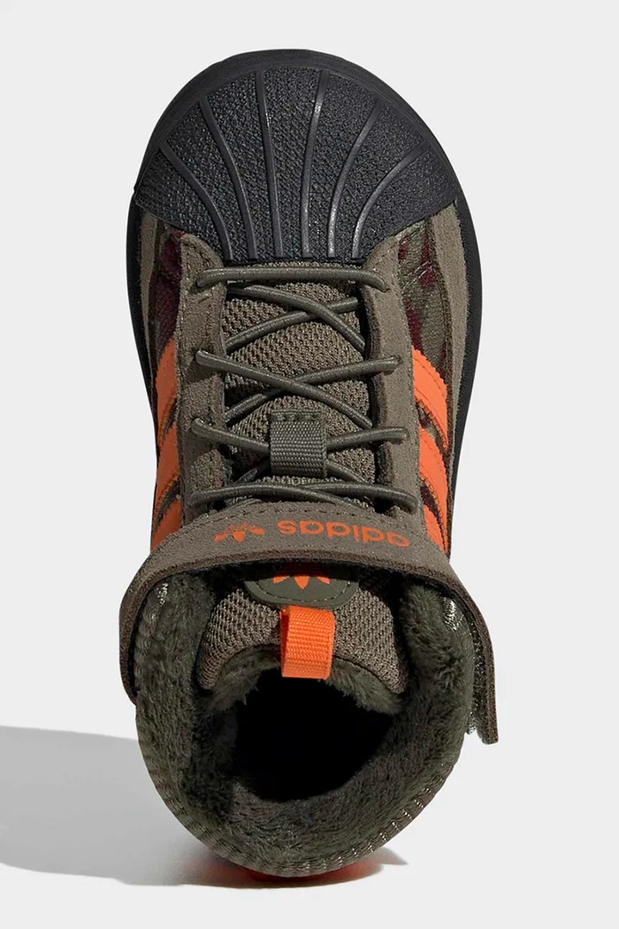 Obuv detská SUPERSTAR WINTER TREK adidas Originals zelená KH9794