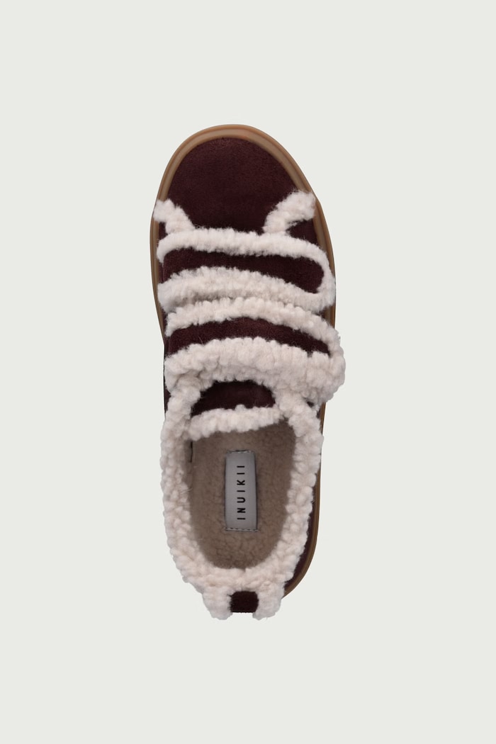 SHEARLING LOW VELCRO superge otroške semišaste Inuikii 3001.001.0051 rjava