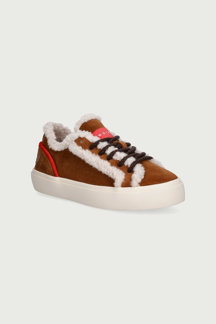 Inuikii LILA SHEARLING LACE UP tenisice za djecu od brušene kože smeđa 3001.001.0111.33.38.
