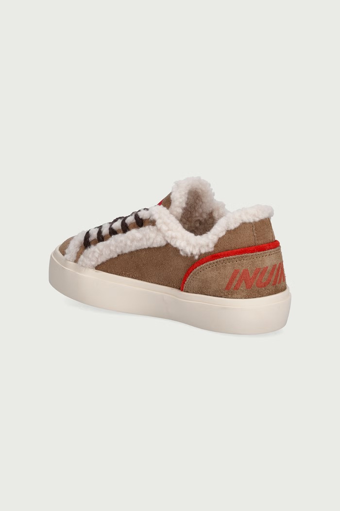 Dječaci Inuikii LILA SHEARLING LACE UP za djecu od brušene kože 3001.001.0111.30.32. bež