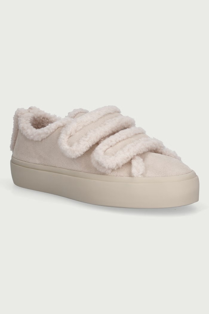 Inuikii SHEARLING LOW VELCRO PASTELLE tenisice za djecu od brušene kože bež 3001.001.0091.33.38.