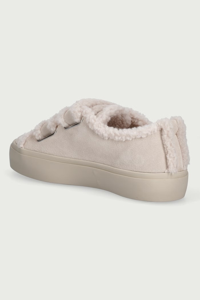 Dječaci Inuikii SHEARLING LOW VELCRO PASTELLE tenisice za djecu od brušene kože 3001.001.0091.33.38. bež