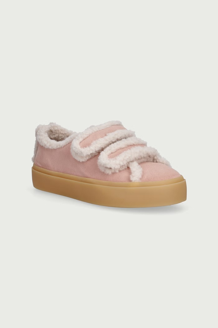 Inuikii SHEARLING LOW VELCRO PASTELLE tenisice za djecu od brušene kože roza 3001.001.0091.33.38.